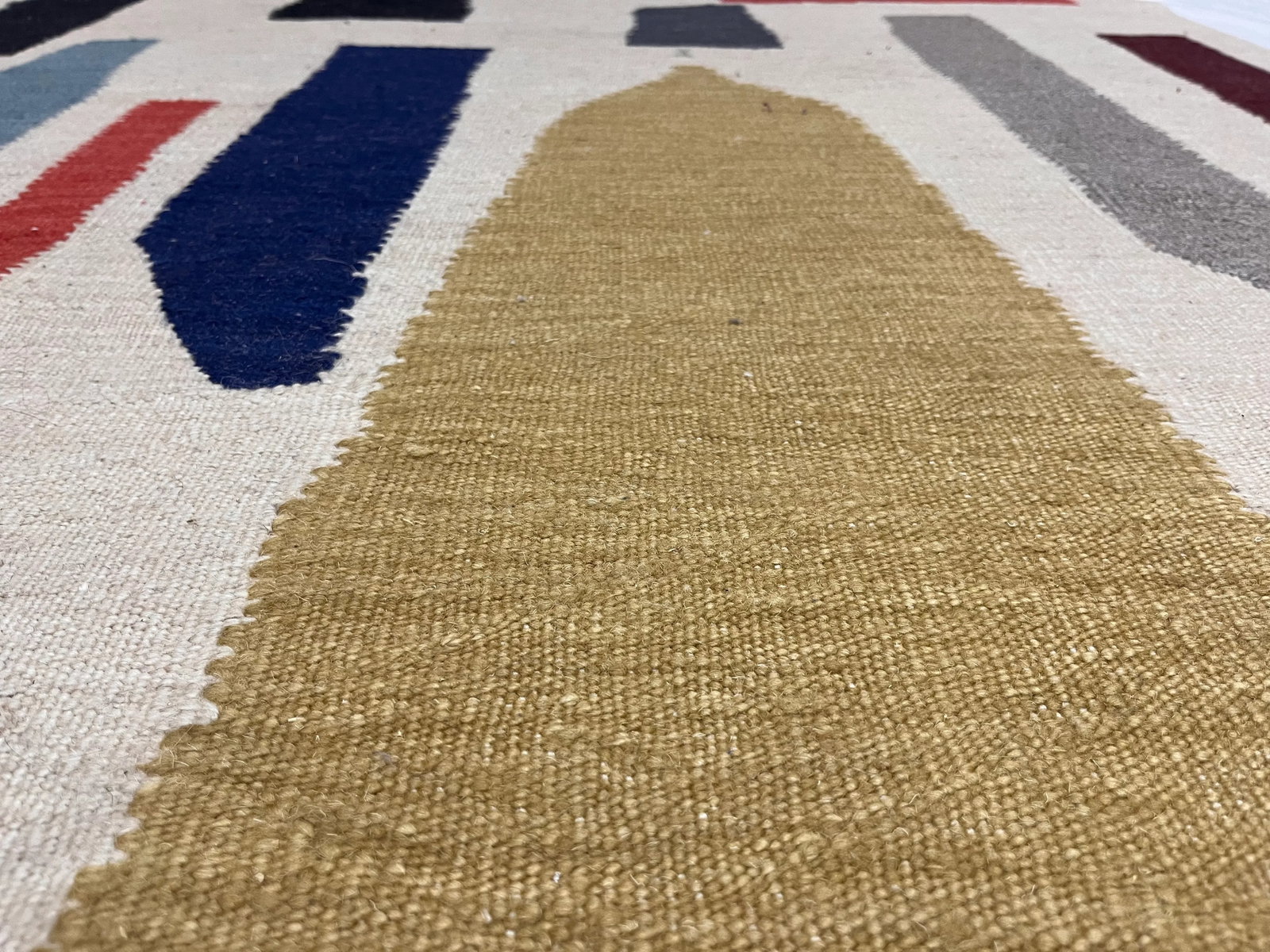 Fine Vintage Swedish Kilim Wool Rug 6'1" X 8'10" - 6