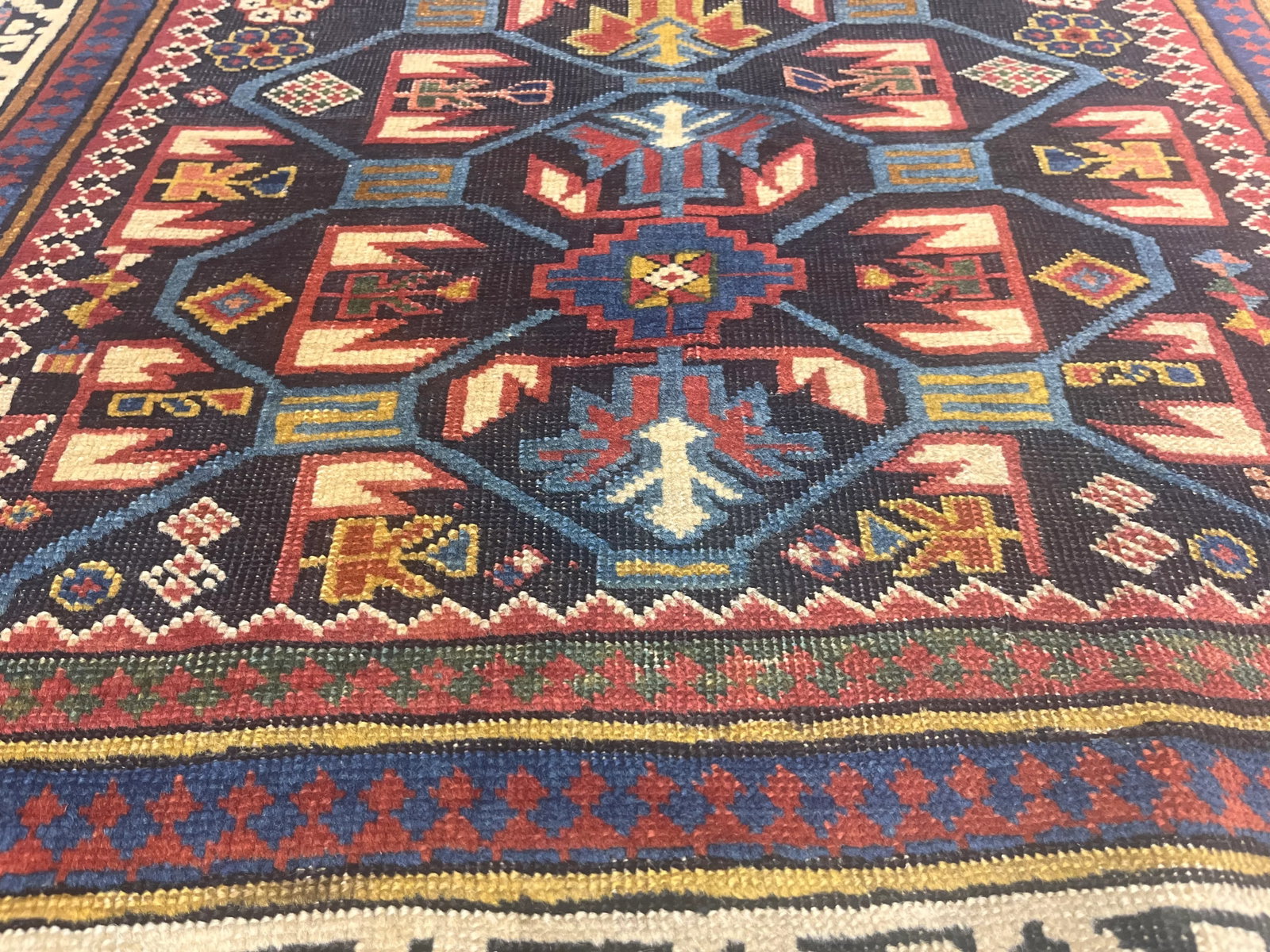 Fine Antique Zeyhur Sumak Rug 3'2" X 8'1" - 6
