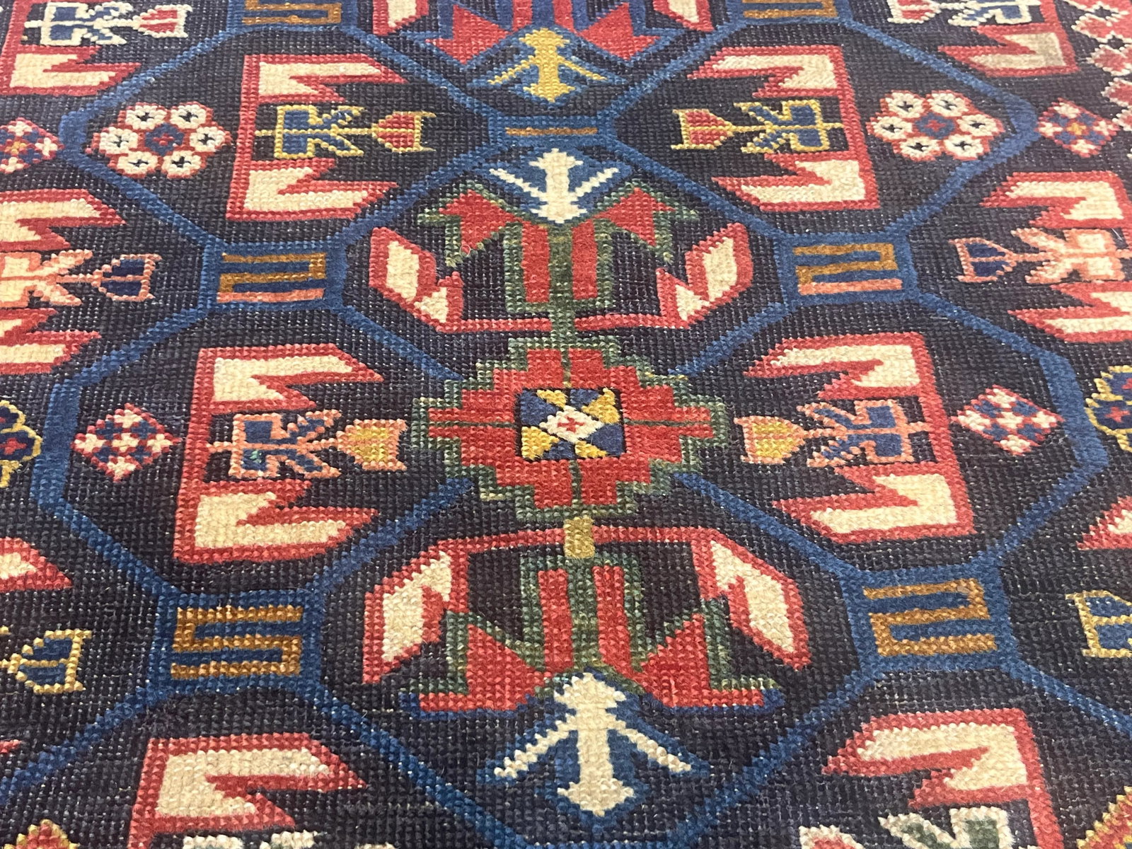Fine Antique Zeyhur Sumak Rug 3'2" X 8'1" - 7