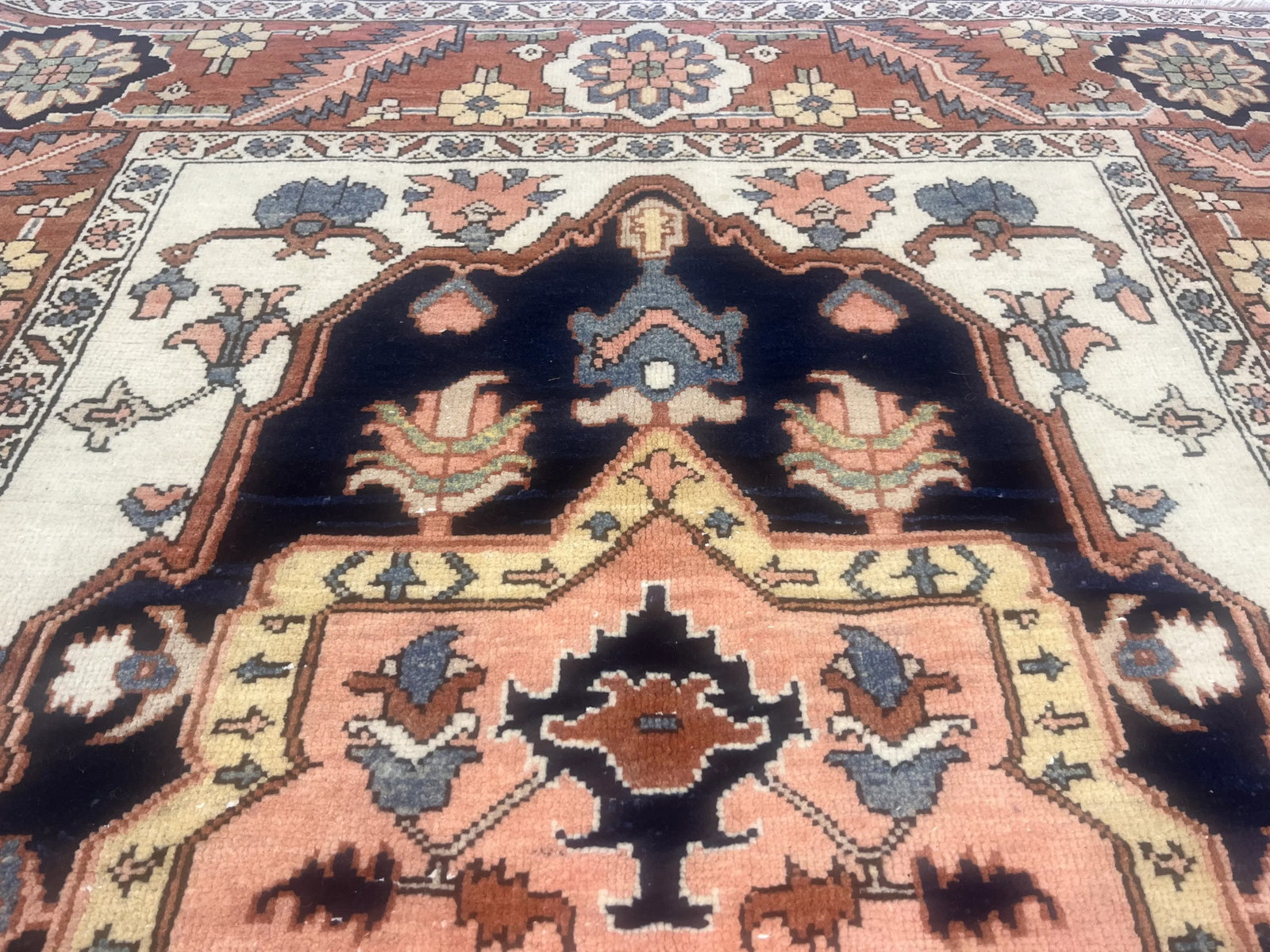Fine Vintage Persian Heriz Serapi Rug 4'10" X 7'6" - 4