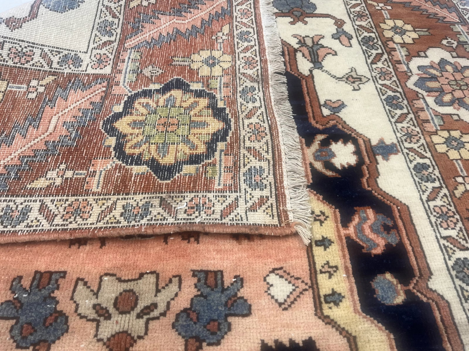 Fine Vintage Persian Heriz Serapi Rug 4'10" X 7'6" - 5