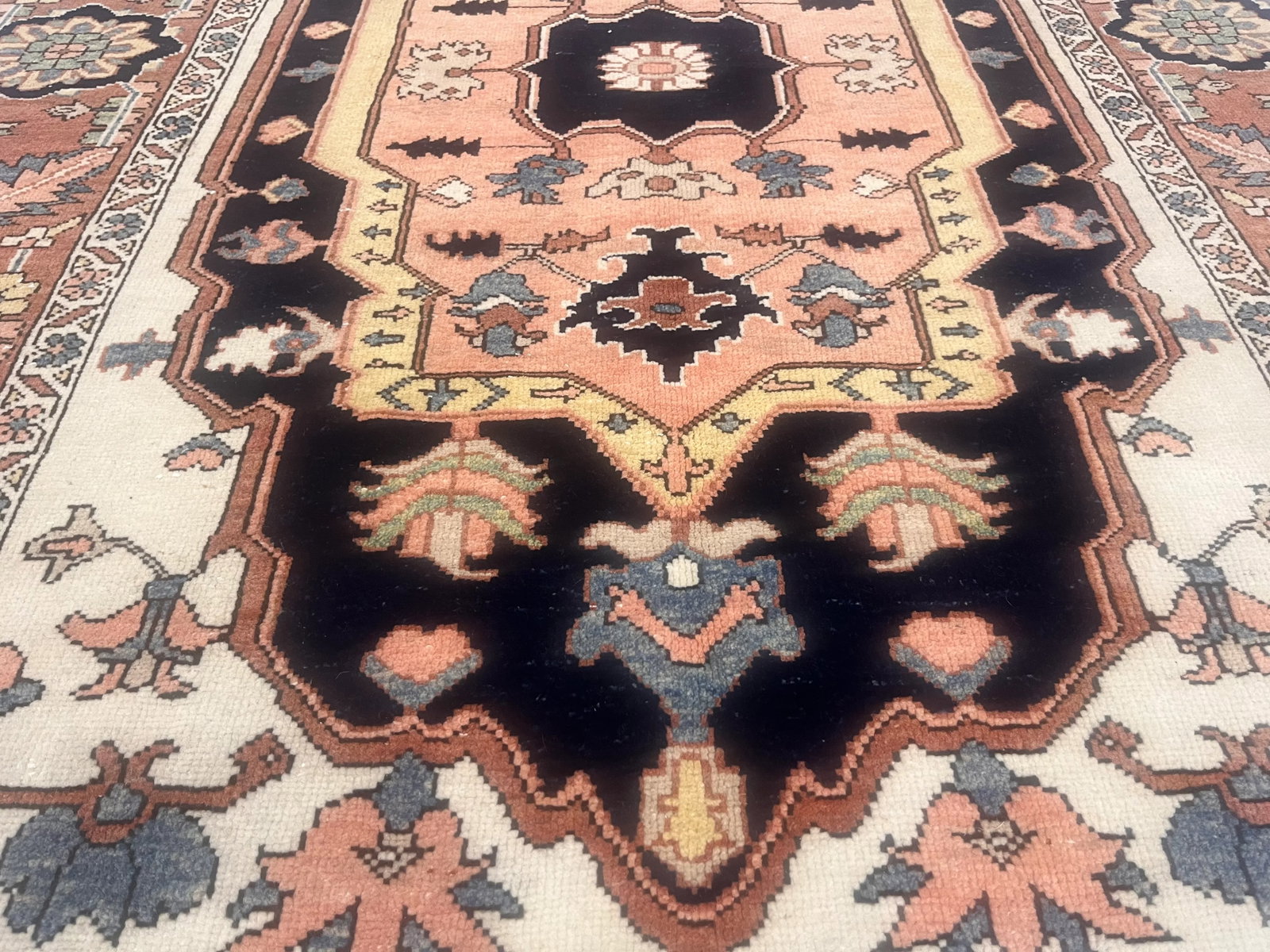 Fine Vintage Persian Heriz Serapi Rug 4'10" X 7'6" - 6