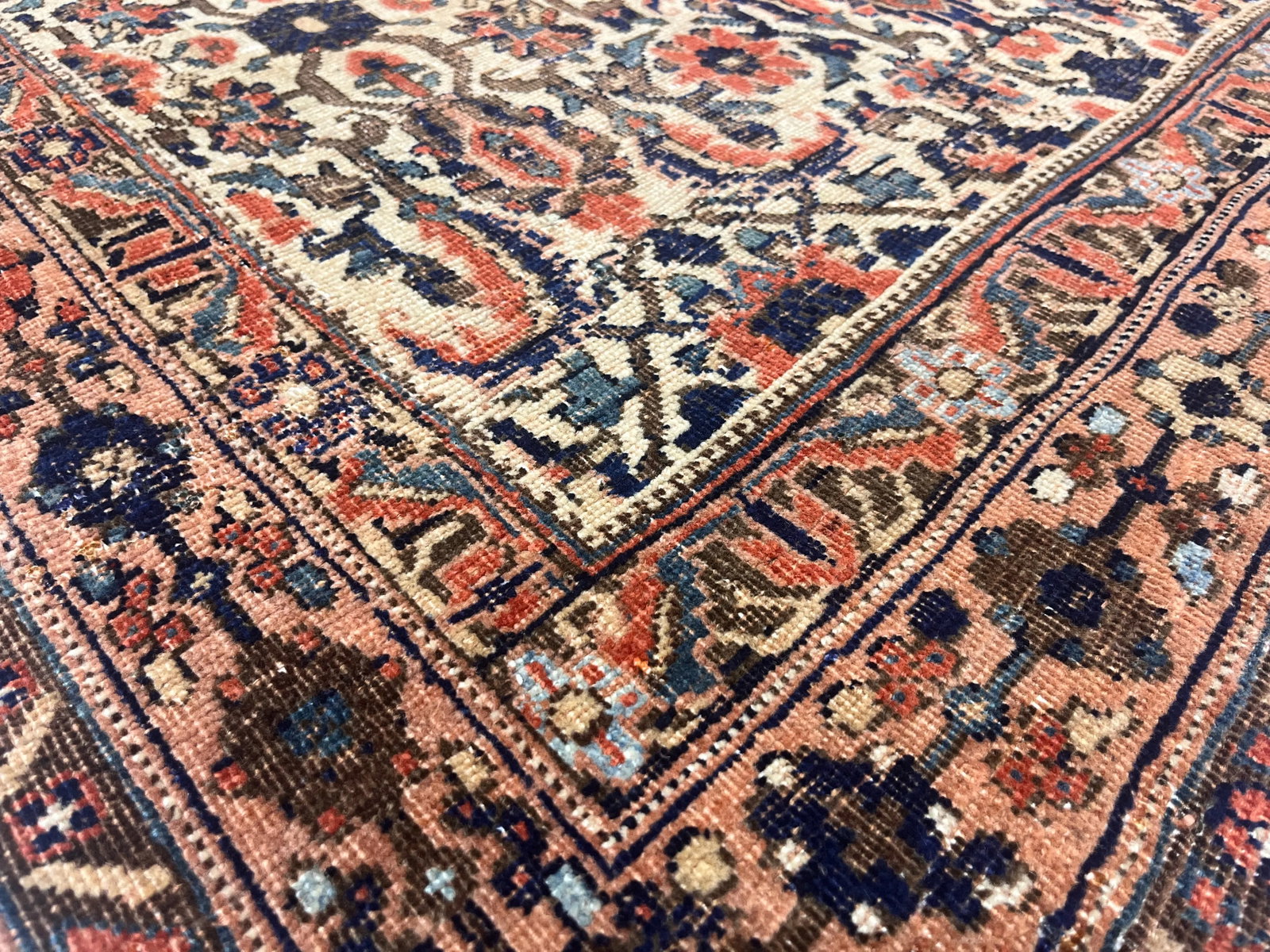 Antique Persian Afshar Rug 4'7" X 5'9" - 4