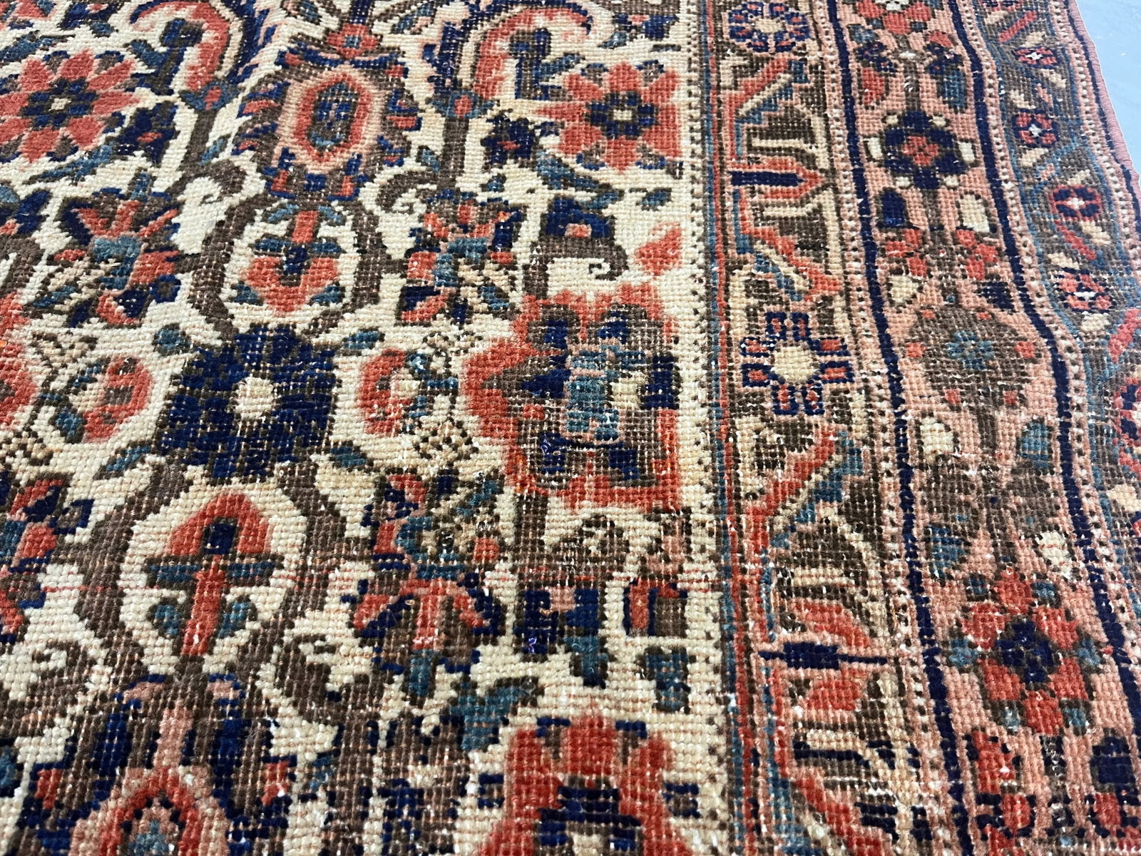 Antique Persian Afshar Rug 4'7" X 5'9" - 5