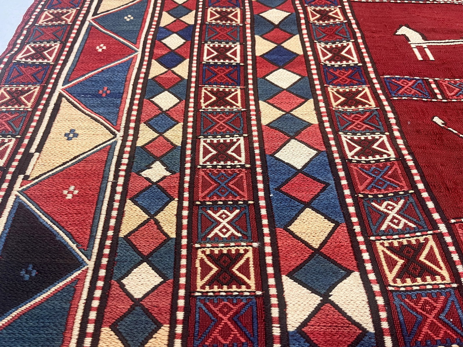 Antique Verneh Kilim Rug 5'7" X 7'0" - 10