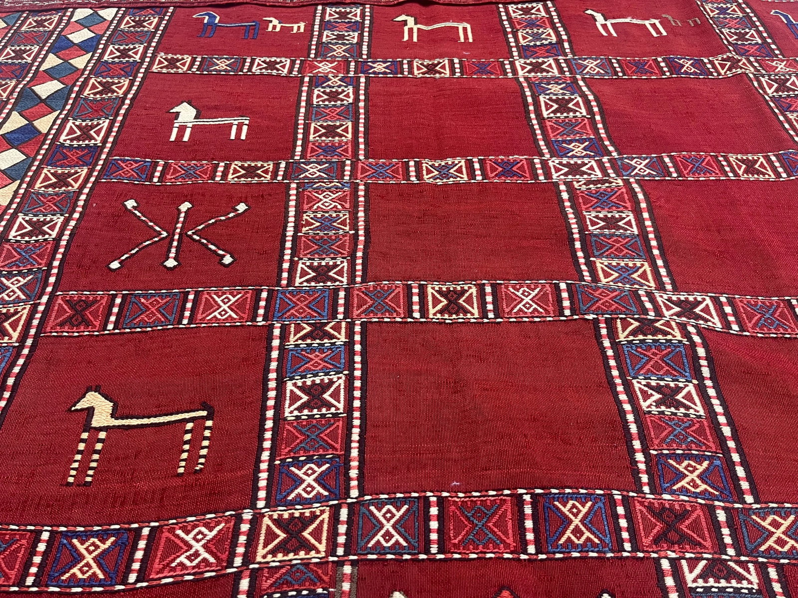 Antique Verneh Kilim Rug 5'7" X 7'0" - 11