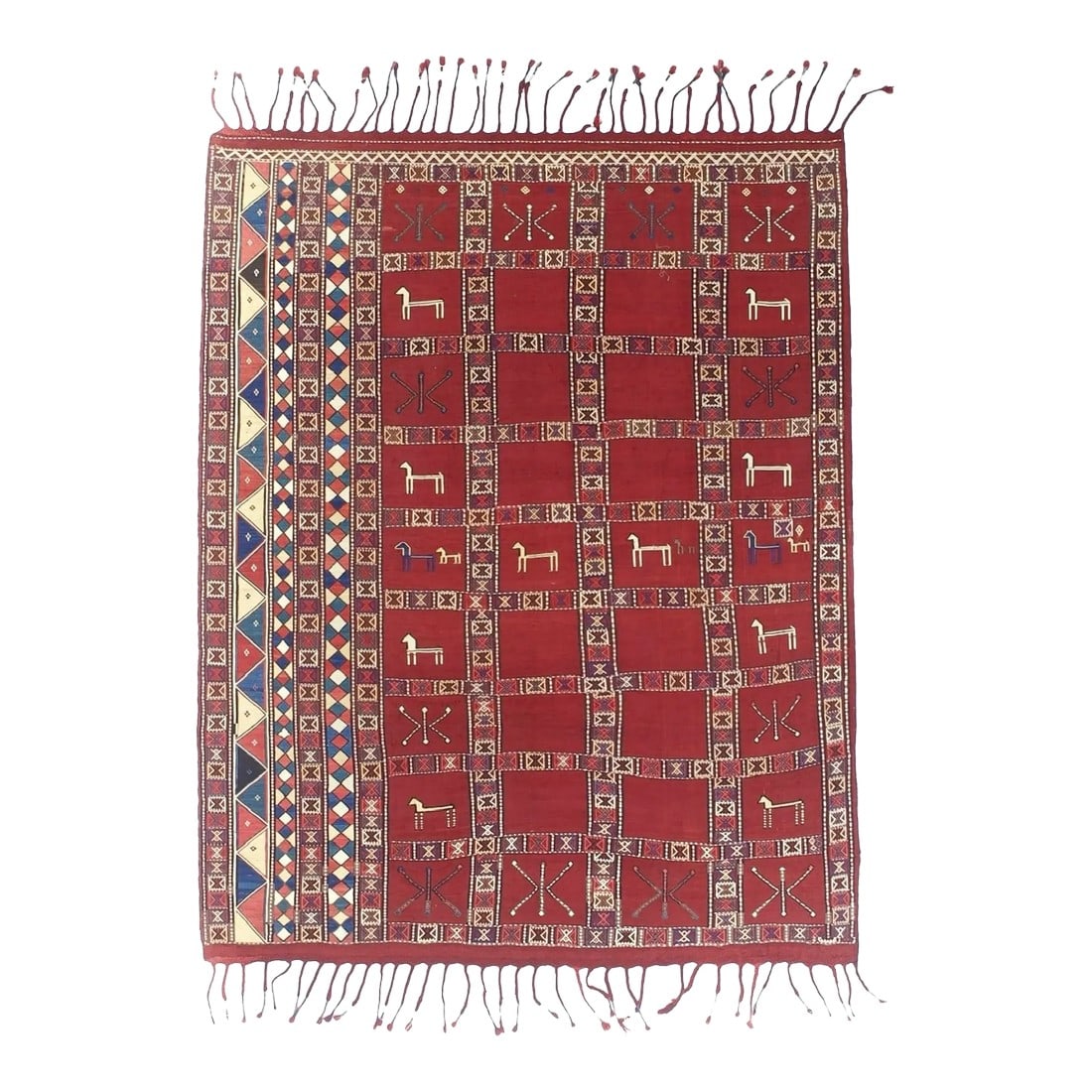 Antique Verneh Kilim Rug 5'7" X 7'0" (1 of 11)