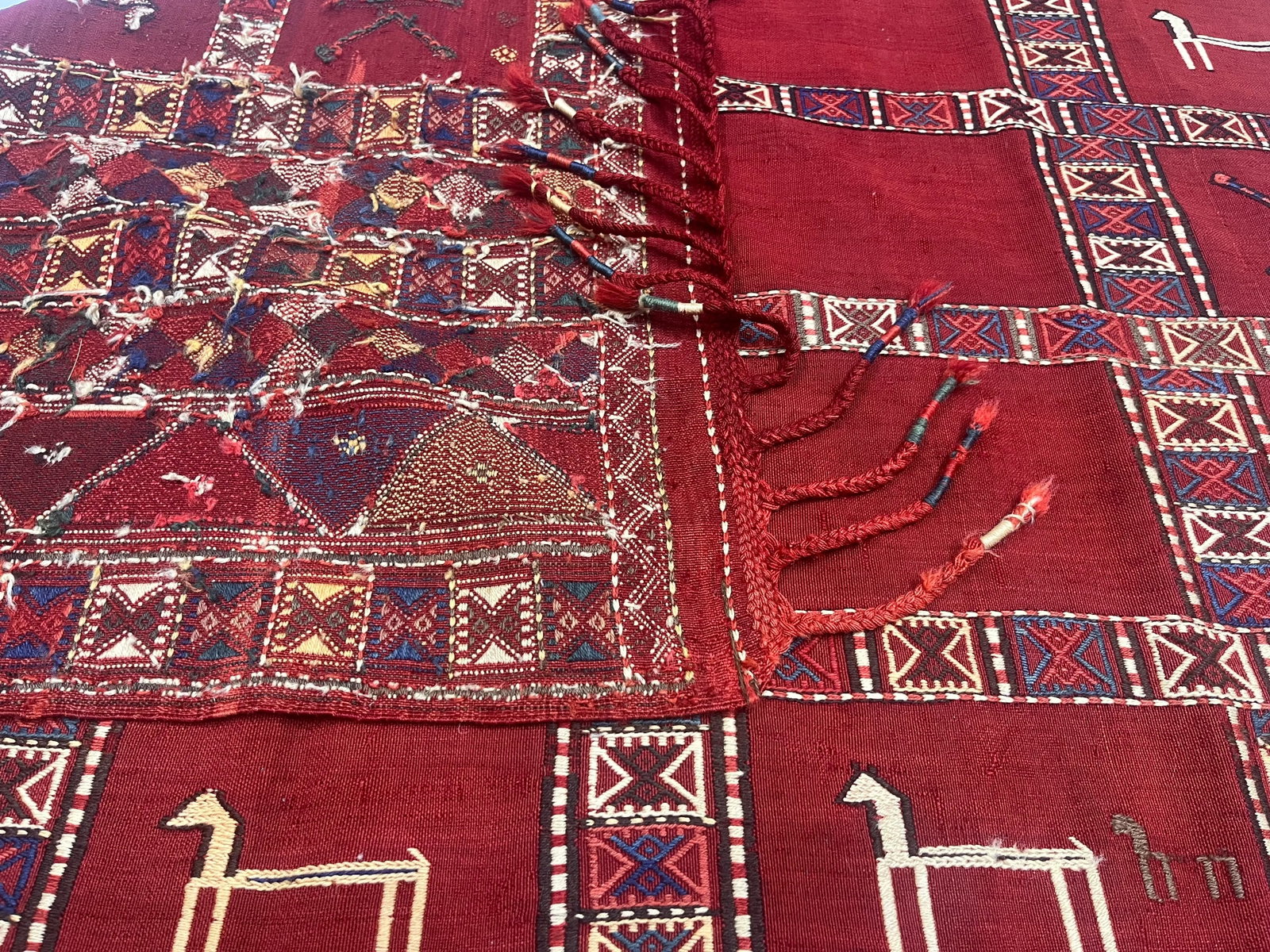 Antique Verneh Kilim Rug 5'7" X 7'0" - 5