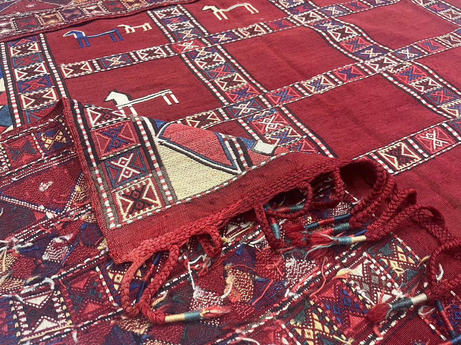Antique Verneh Kilim Rug 5'7" X 7'0" - 9