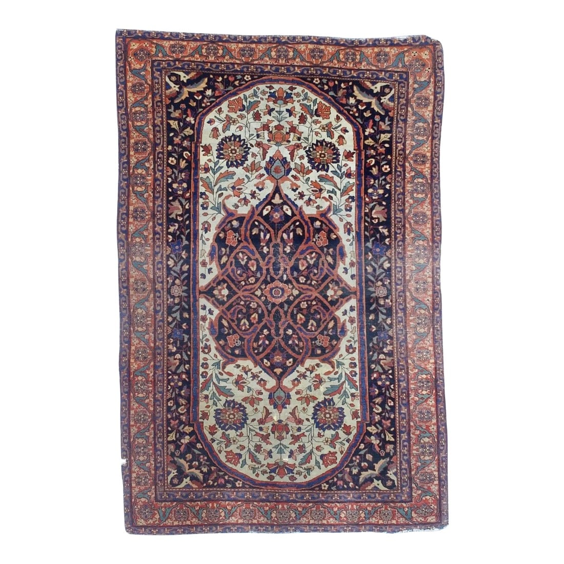 Antique Persian Farahan Sarouk Rug 4'2" X 6'6" (1 of 6)