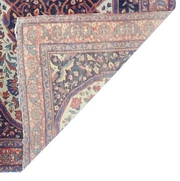 Antique Persian Farahan Sarouk Rug 4'2" X 6'6" - 3