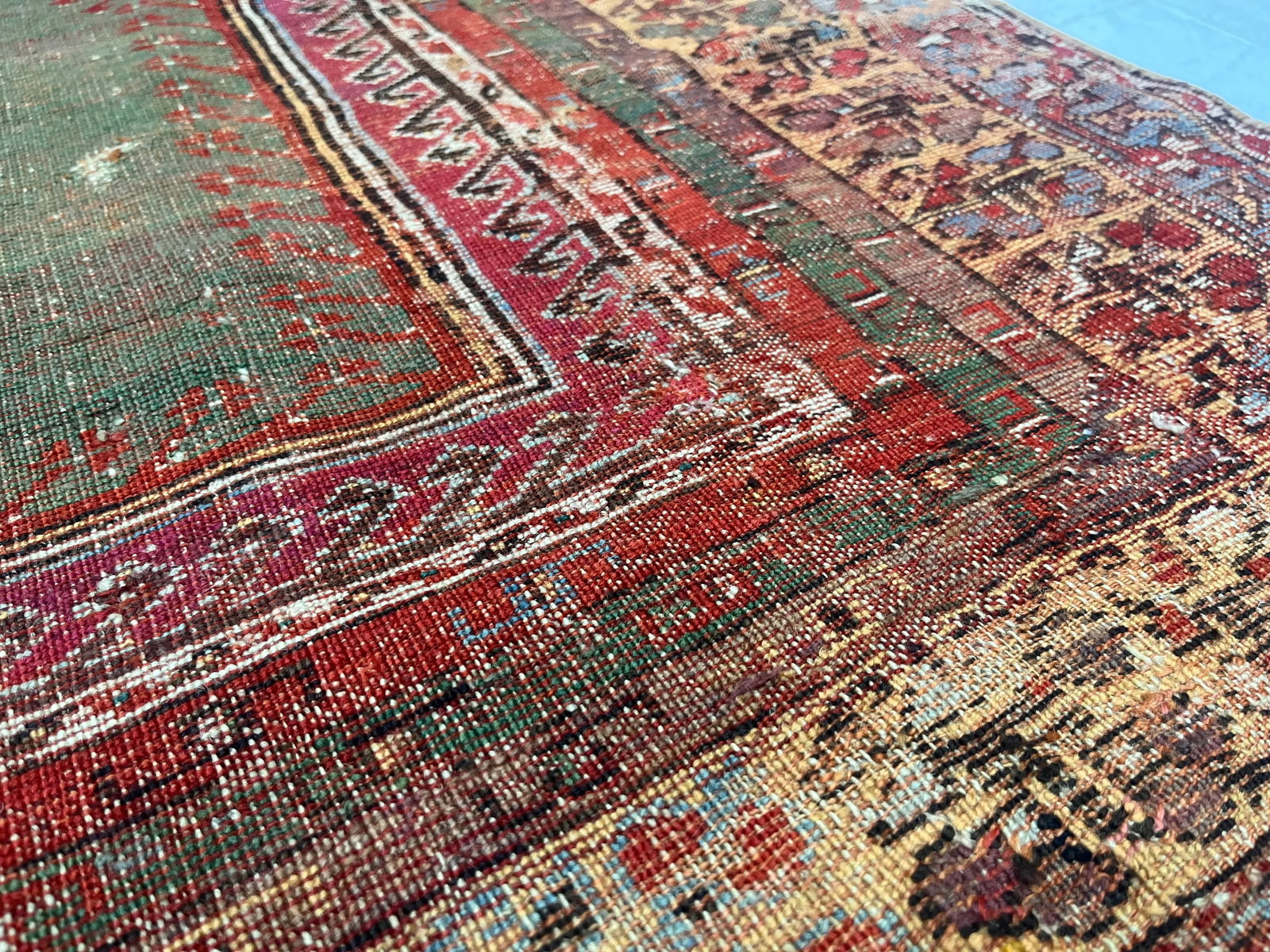 Antique Turkish Anatolian Rug 3'9" X 5'2" - 3