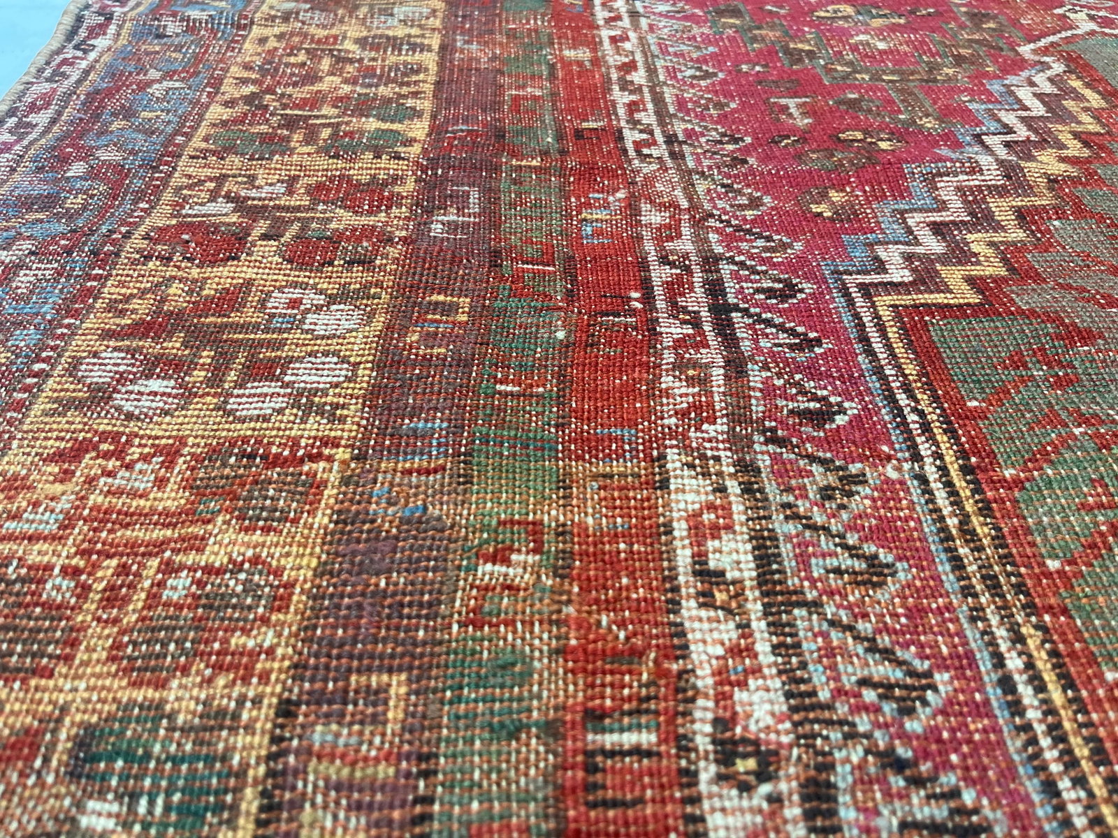 Antique Turkish Anatolian Rug 3'9" X 5'2" - 4