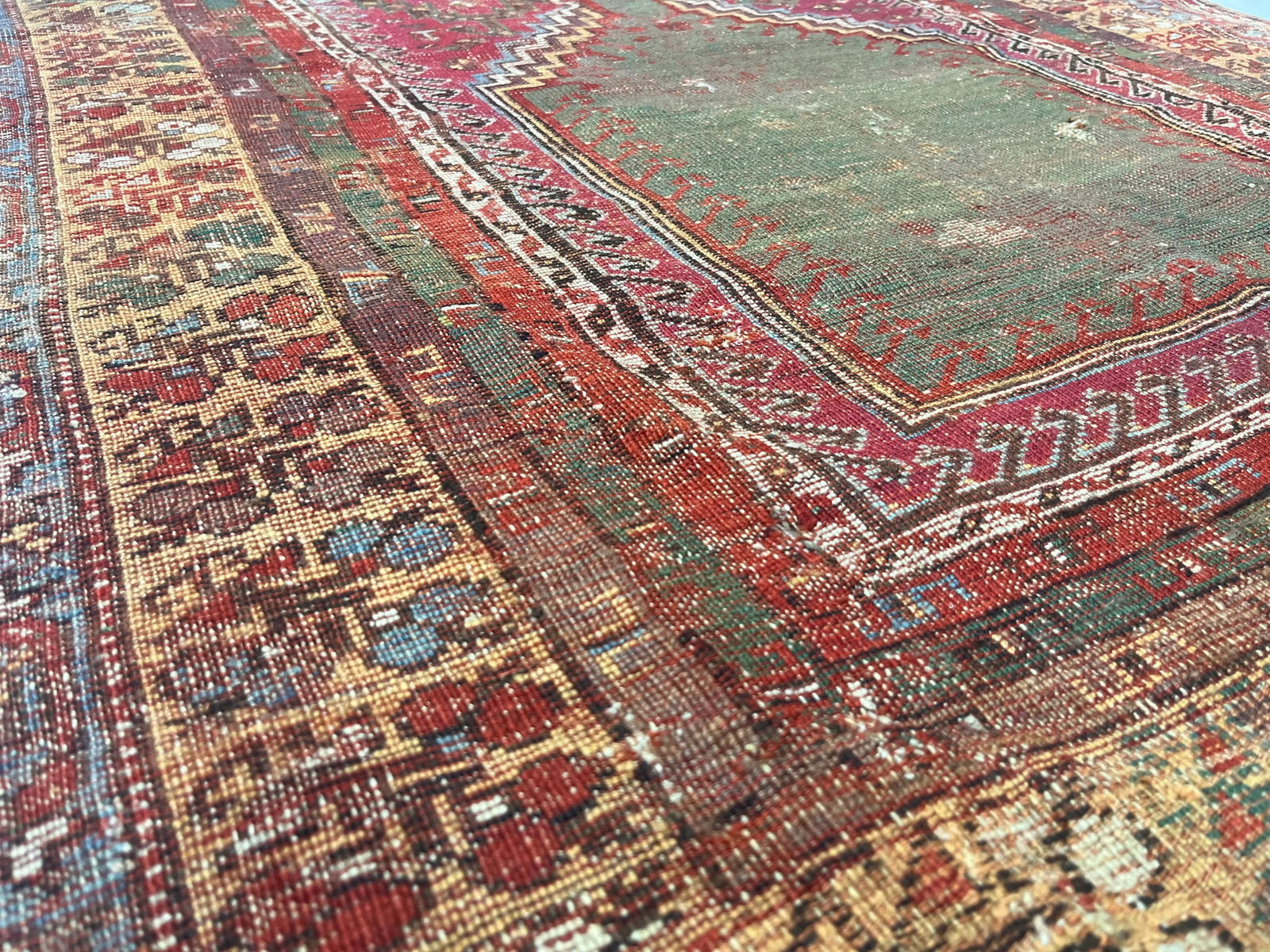 Antique Turkish Anatolian Rug 3'9" X 5'2" - 5
