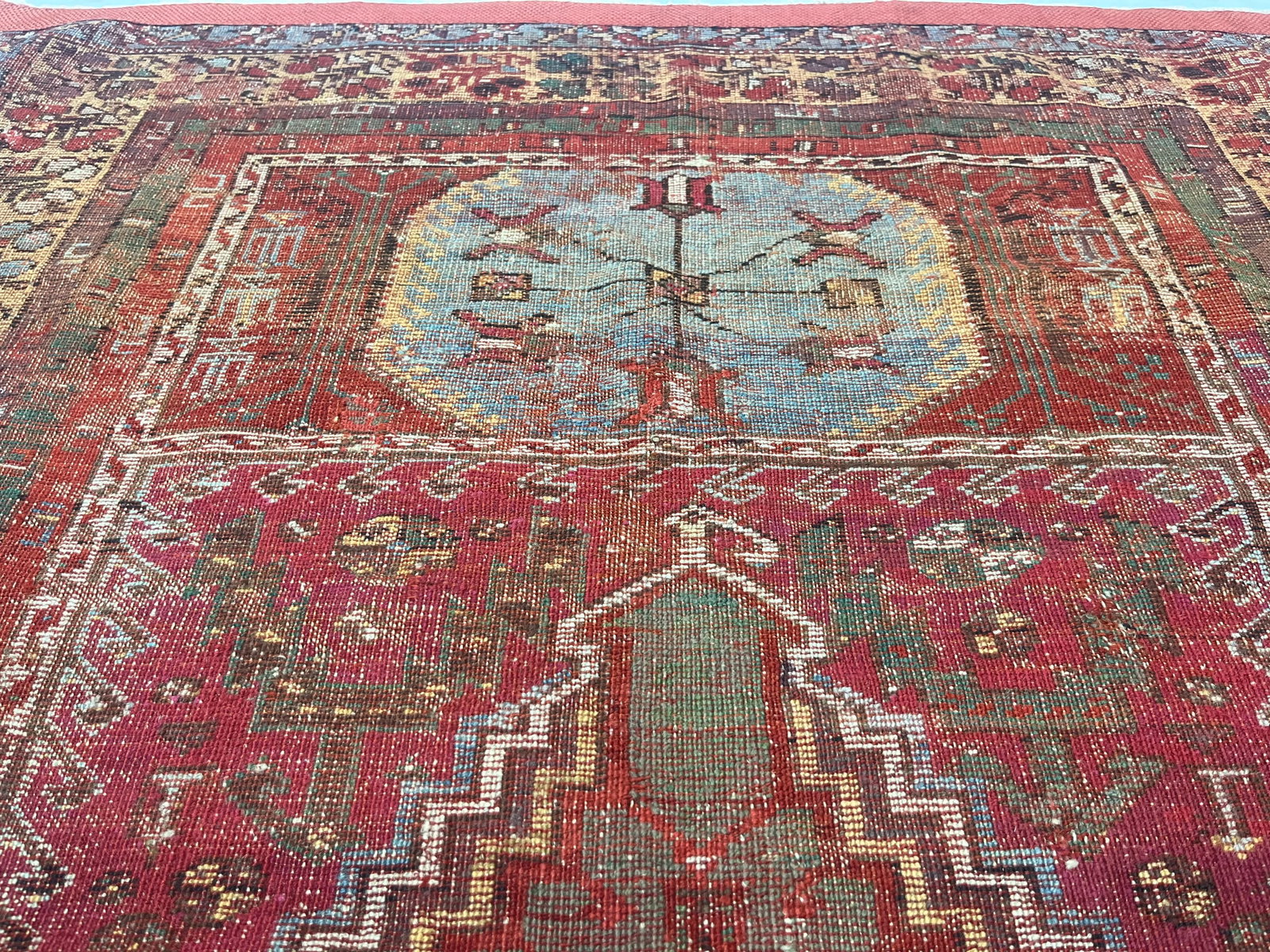 Antique Turkish Anatolian Rug 3'9" X 5'2" - 6