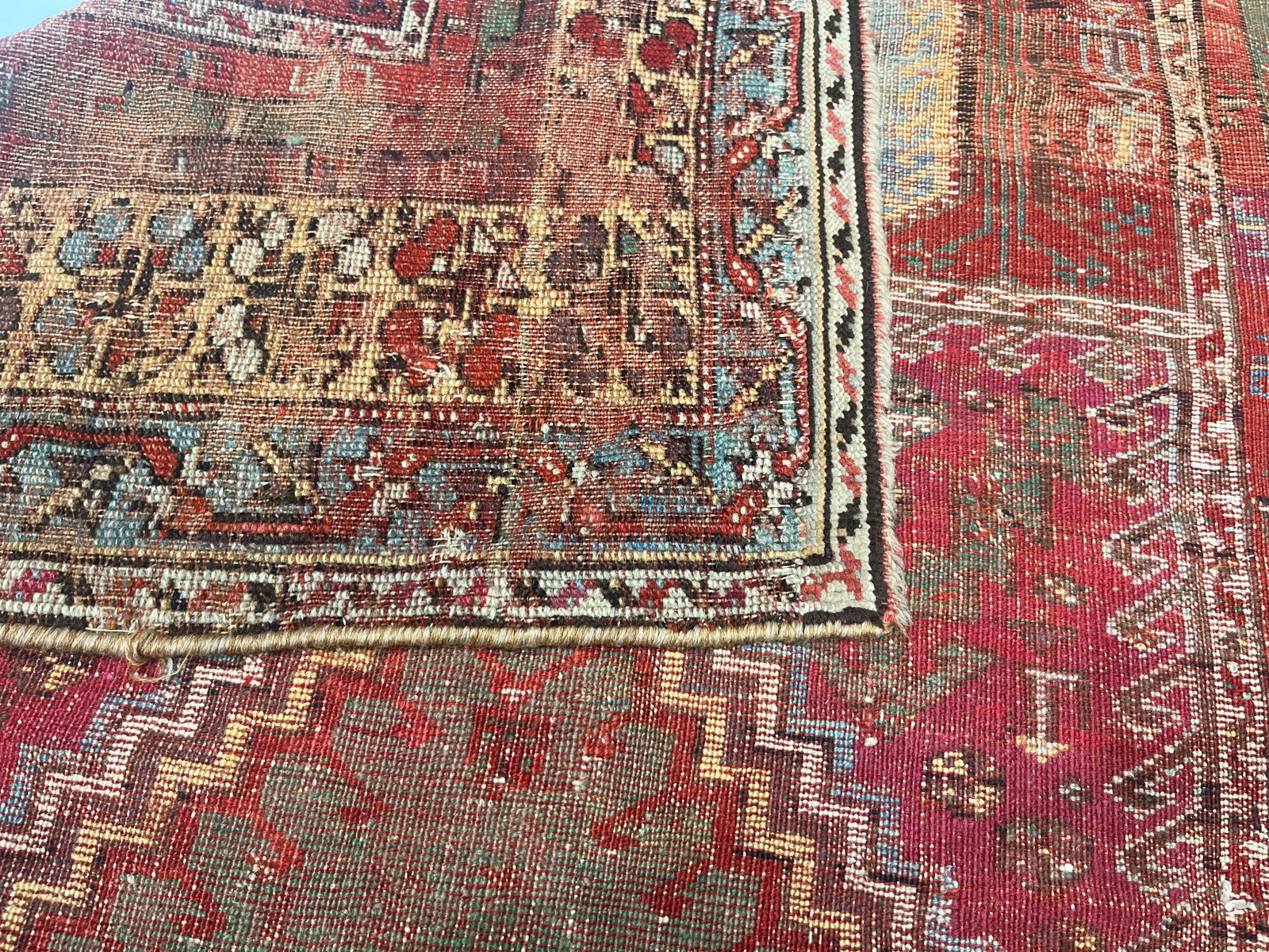 Antique Turkish Anatolian Rug 3'9" X 5'2" - 7