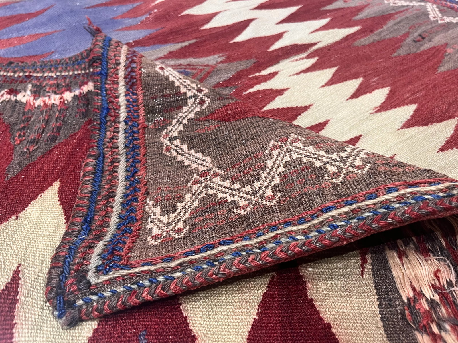 Antique Persian Tribal Kilim Rug 3'9" X 3'10" - 3