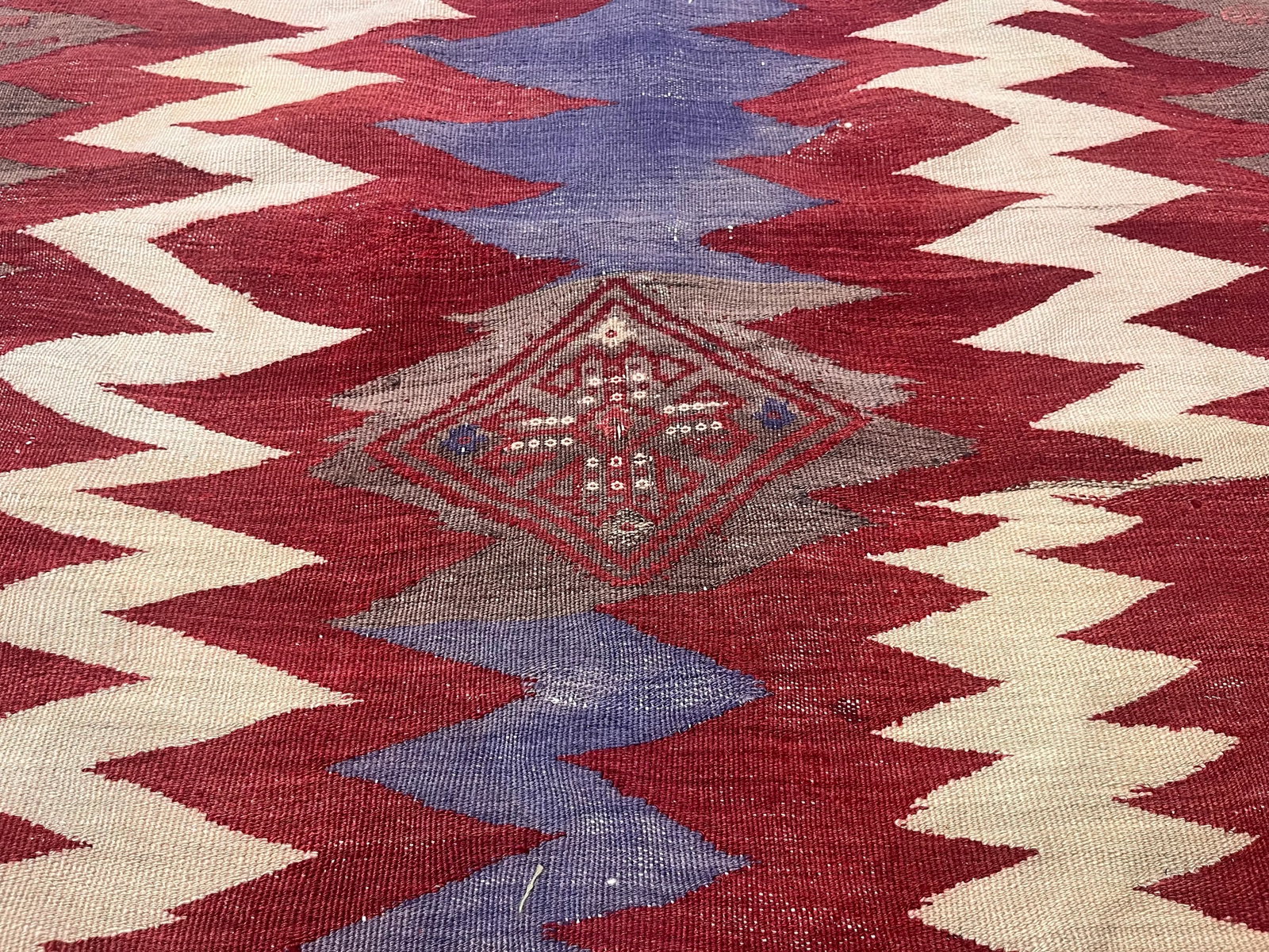 Antique Persian Tribal Kilim Rug 3'9" X 3'10" - 6