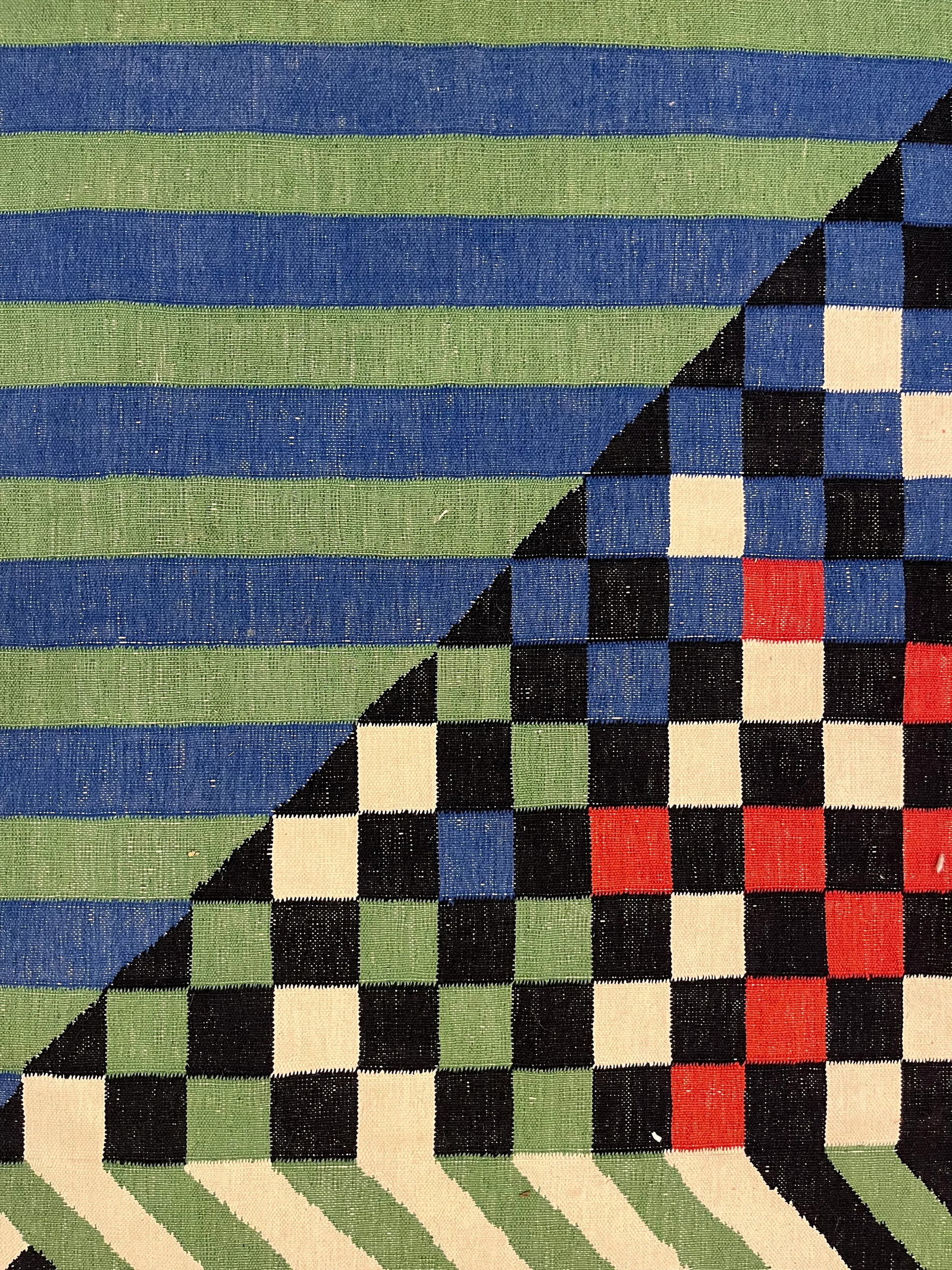 Fine Vintage Swedish Kilim Rug 10'10" X 16'6" - 6