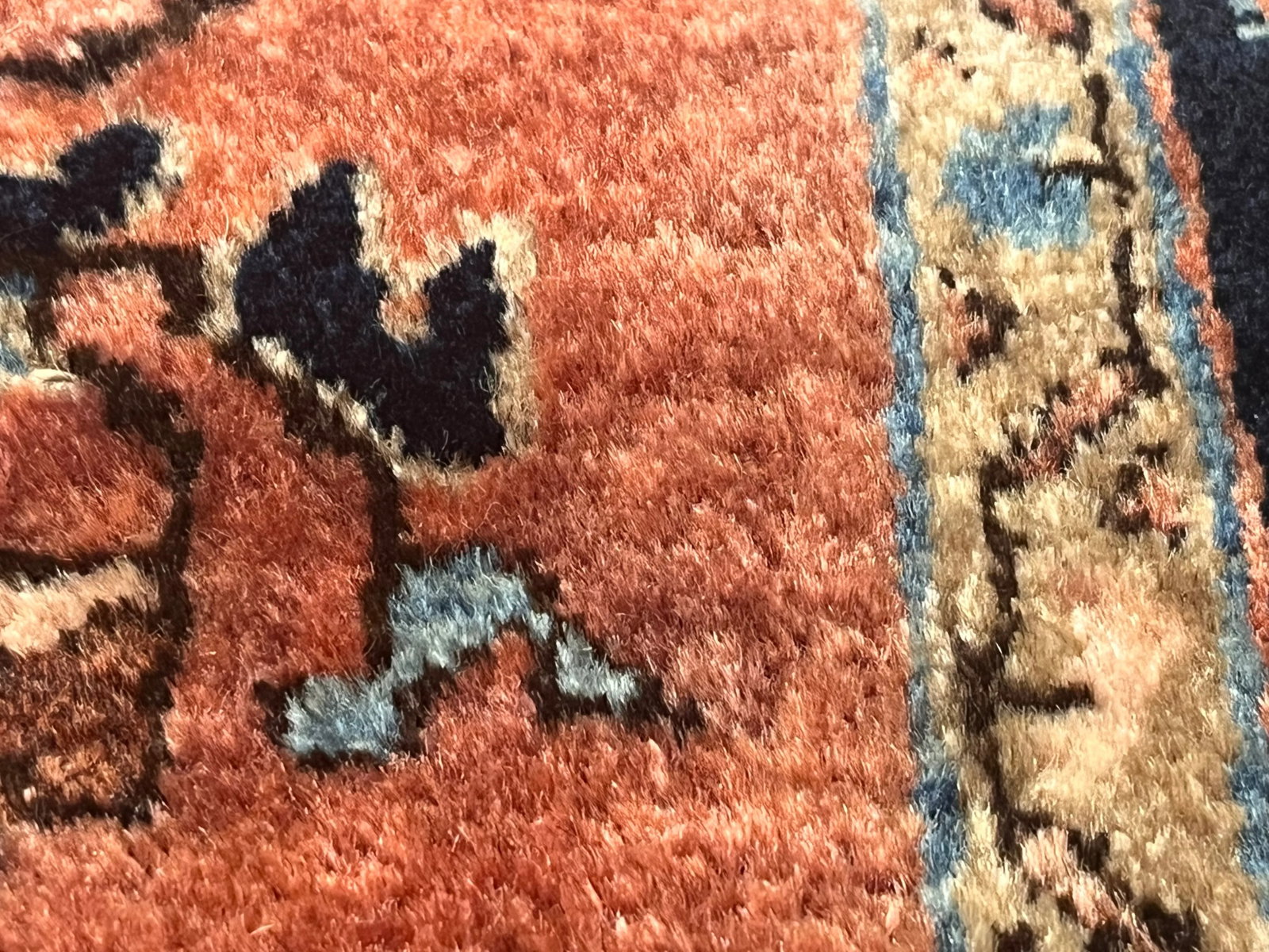 Antique Persian Sarouk Rug 2'8" X 5'0" - 3