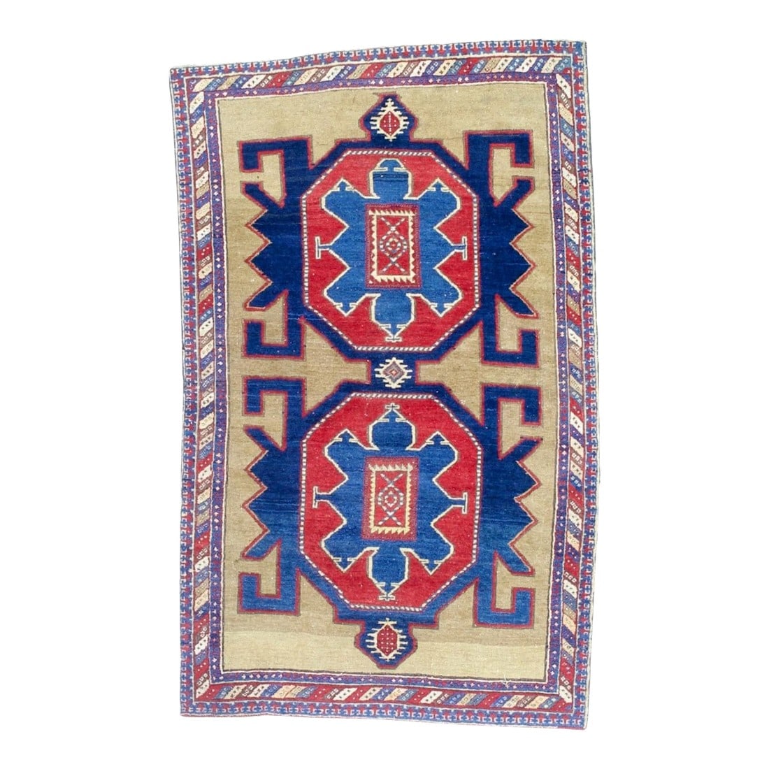 Fine Antique Kuba Rug 3'11" X 6'4" (1 of 7)