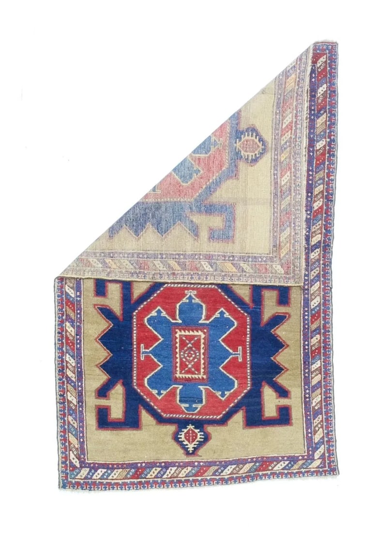 Fine Antique Kuba Rug 3'11" X 6'4" - 2