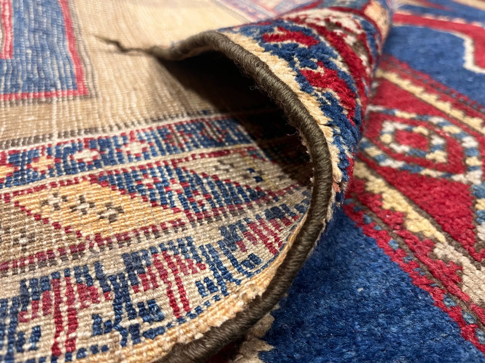 Fine Antique Kuba Rug 3'11" X 6'4" - 5