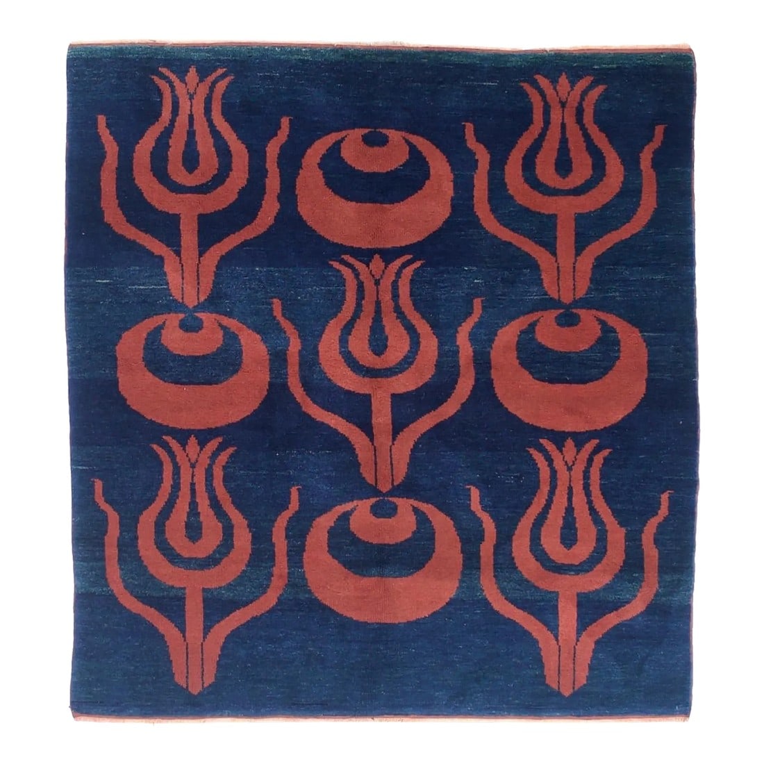 Fine Vintage Scandinavian Squarish Kilim Rug 5'2" X 5'6": Fine Vintage Scandinavian Squarish Kilim Rug 5'2" x 5'6". A technique rather than a type of rug. Technique is: slit tapestry, warp shared wefting, single or double weft interlocking. Also refers to