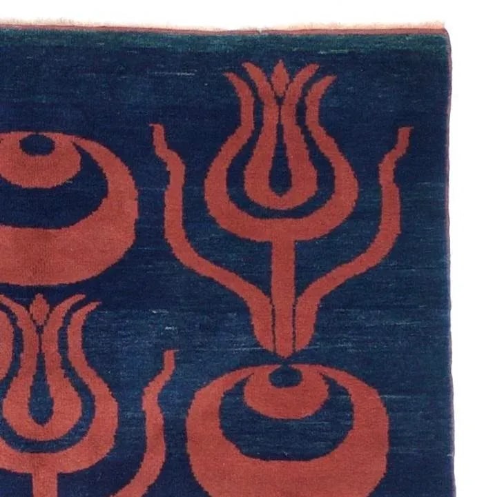 Fine Vintage Scandinavian Squarish Kilim Rug 5'2" X 5'6" - 3