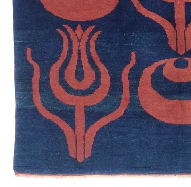 Fine Vintage Scandinavian Squarish Kilim Rug 5'2" X 5'6" - 4