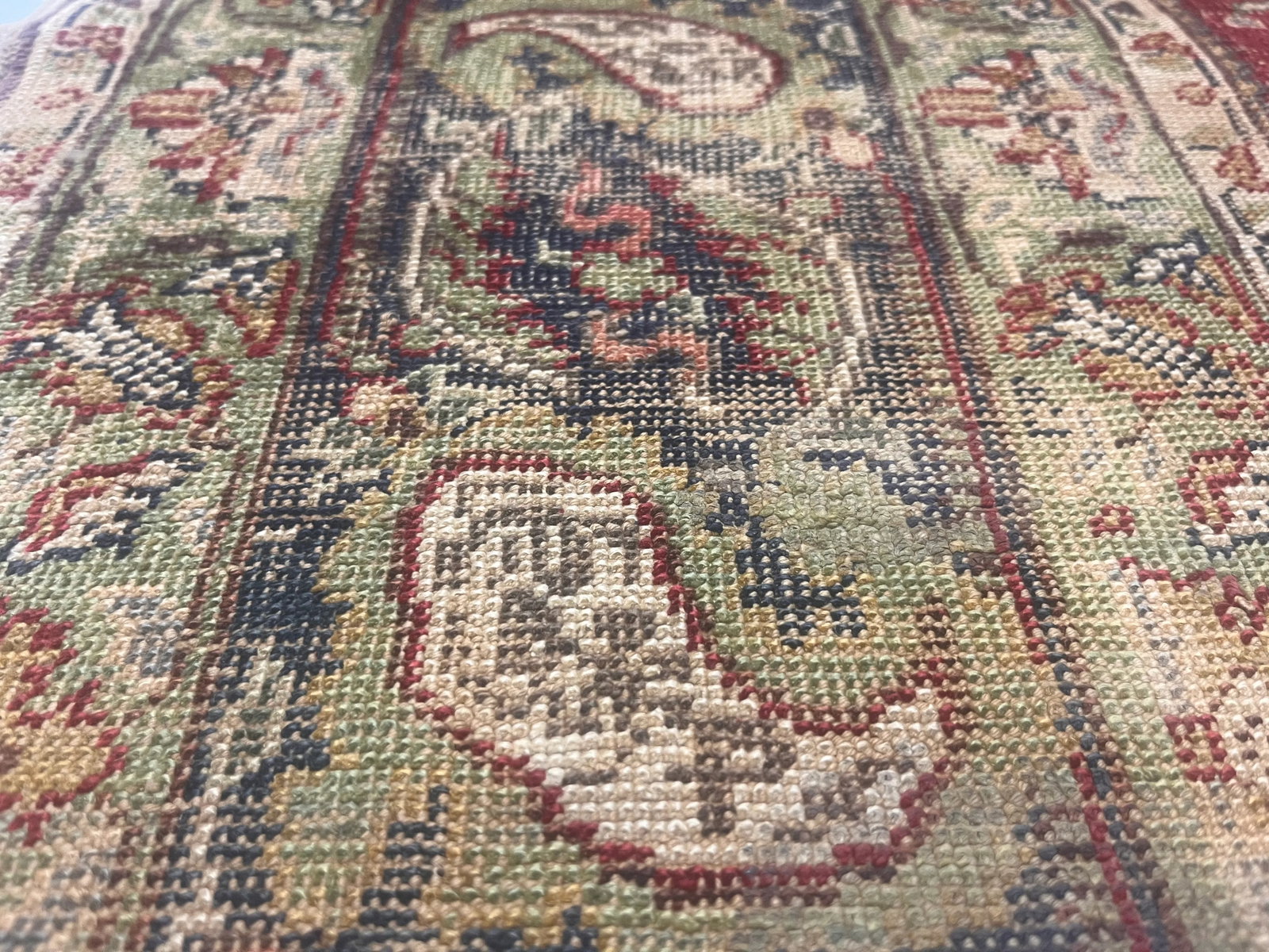 Fine Antique Turkish Silk Kayseri Rug 4'0" X 5'11" - 5