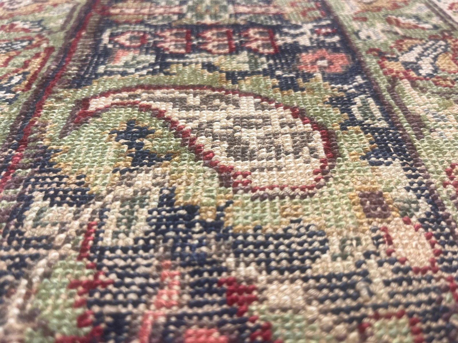 Fine Antique Turkish Silk Kayseri Rug 4'0" X 5'11" - 6