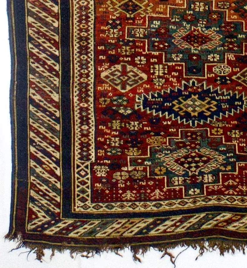Antique Caucasian Kuba Rug 3'9" X 6'7" - 2