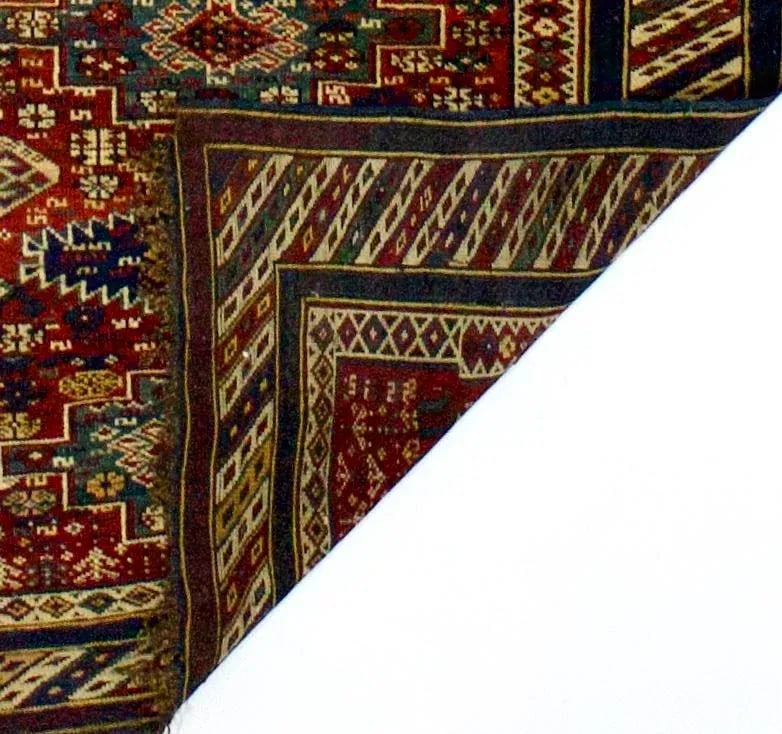 Antique Caucasian Kuba Rug 3'9" X 6'7" - 3