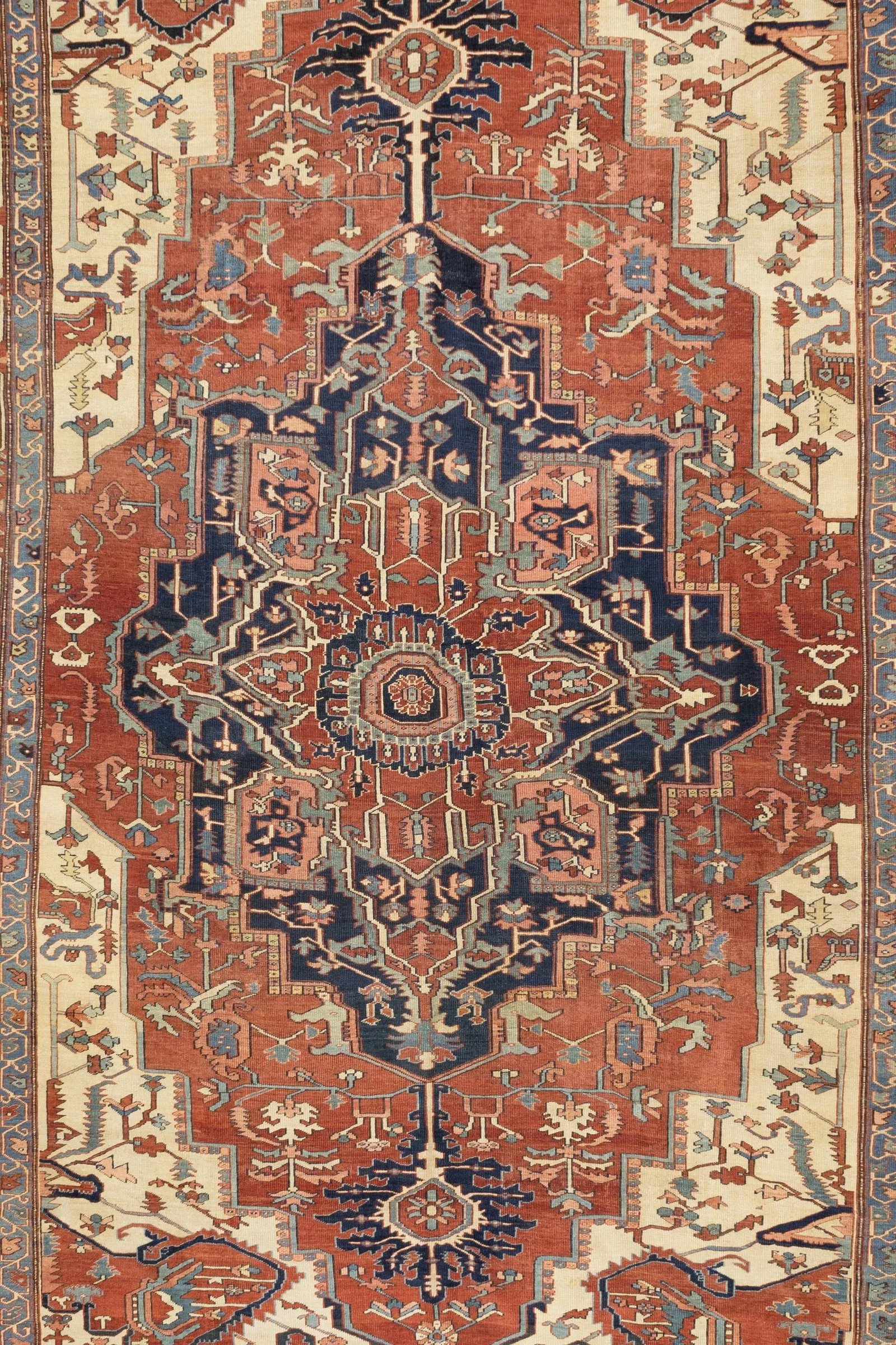 Fine Antique Persian Serapi Rug 10'2" X 15'0" - 3