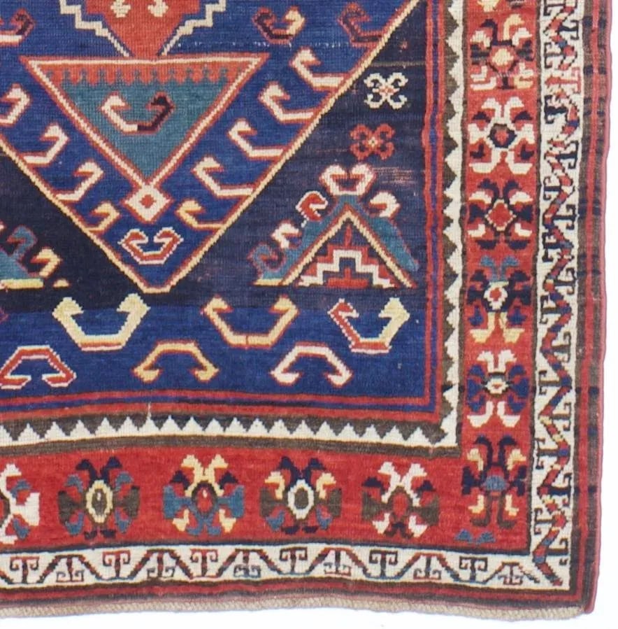 Fine Antique Kazak Rug 3'10" X 6'8" - 3