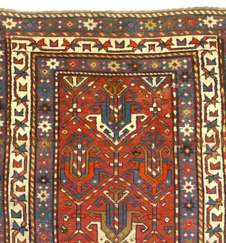 Fine Antique Ganje Kazak Rug 3'4" X 6'10" - 4