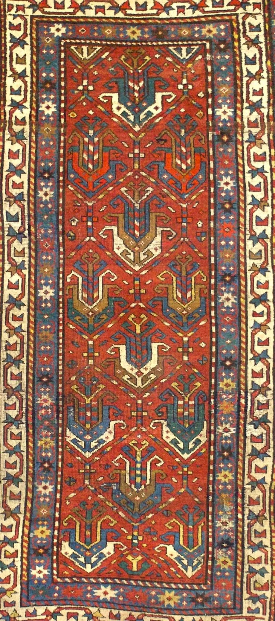 Fine Antique Ganje Kazak Rug 3'4" X 6'10" - 5