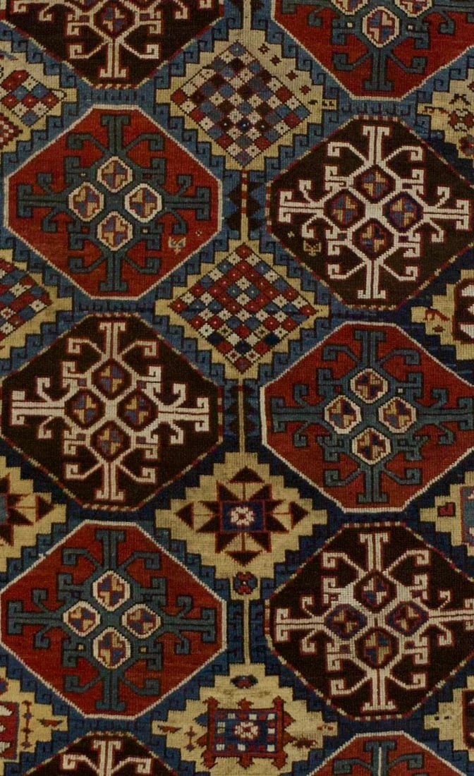 Fine Antique Mogul Kazak Rug 4'7" X 7'7" - 3