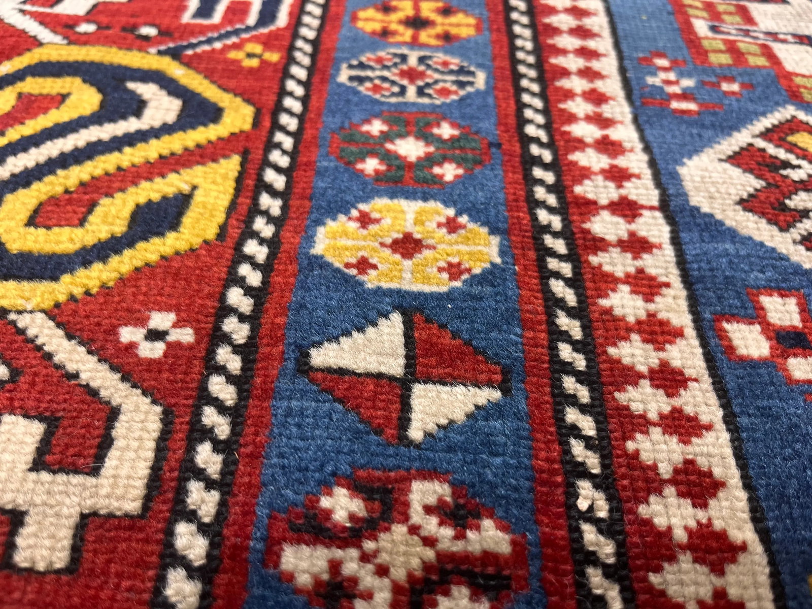 Antique Caucasian Shirvan Rug 3'9" X 8'11" - 3