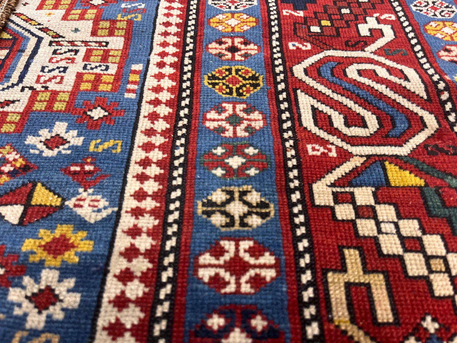 Antique Caucasian Shirvan Rug 3'9" X 8'11" - 4