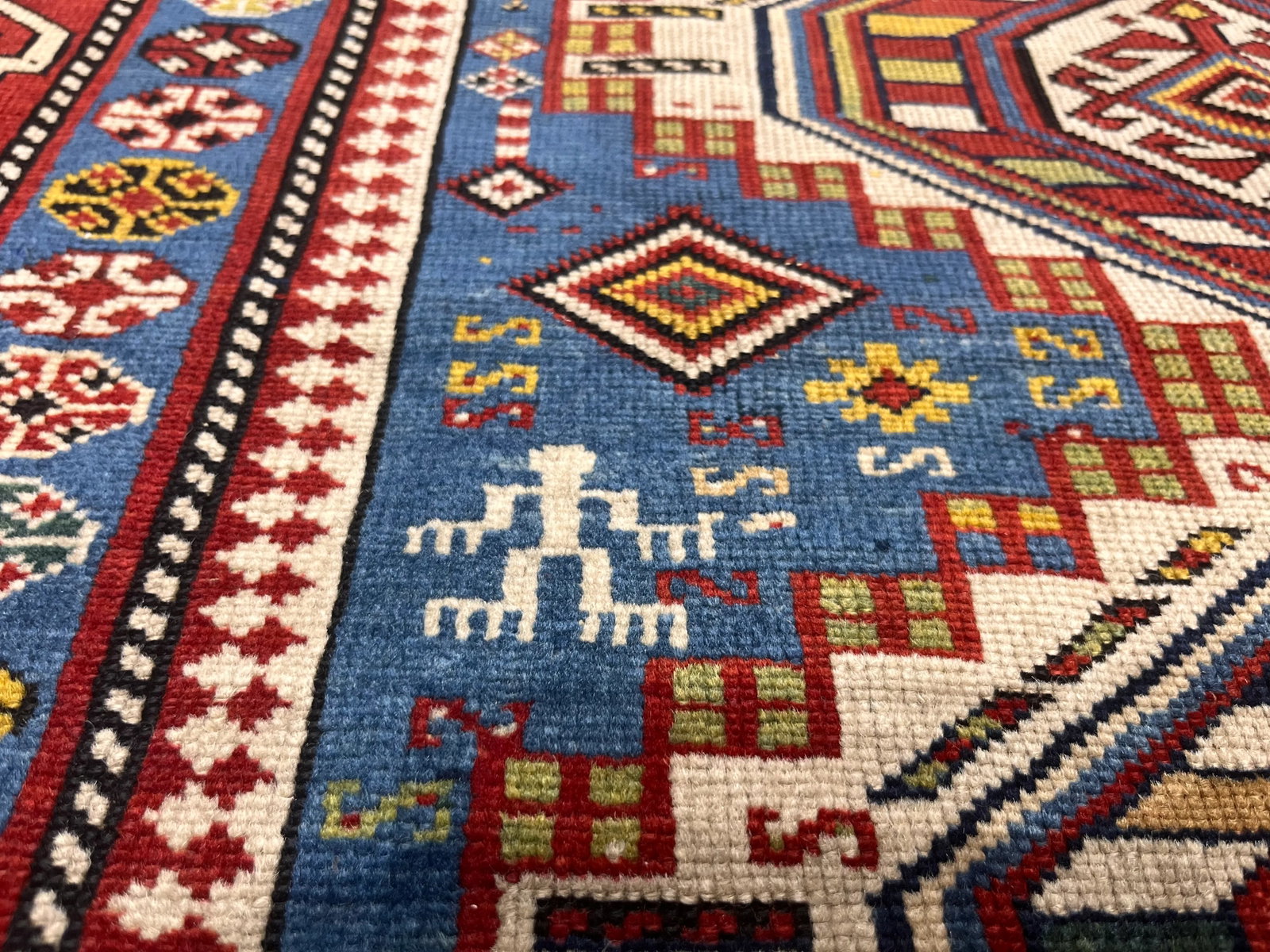 Antique Caucasian Shirvan Rug 3'9" X 8'11" - 5