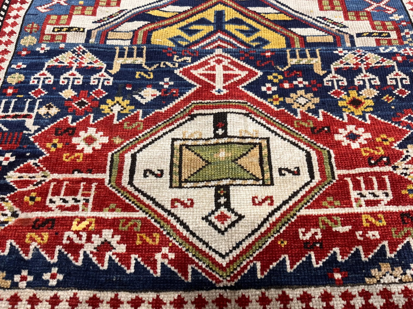 Antique Caucasian Shirvan Rug 3'9" X 8'11" - 6
