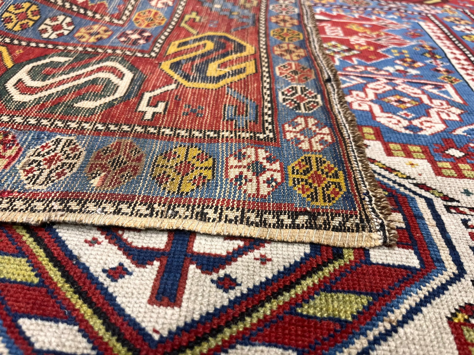 Antique Caucasian Shirvan Rug 3'9" X 8'11" - 8