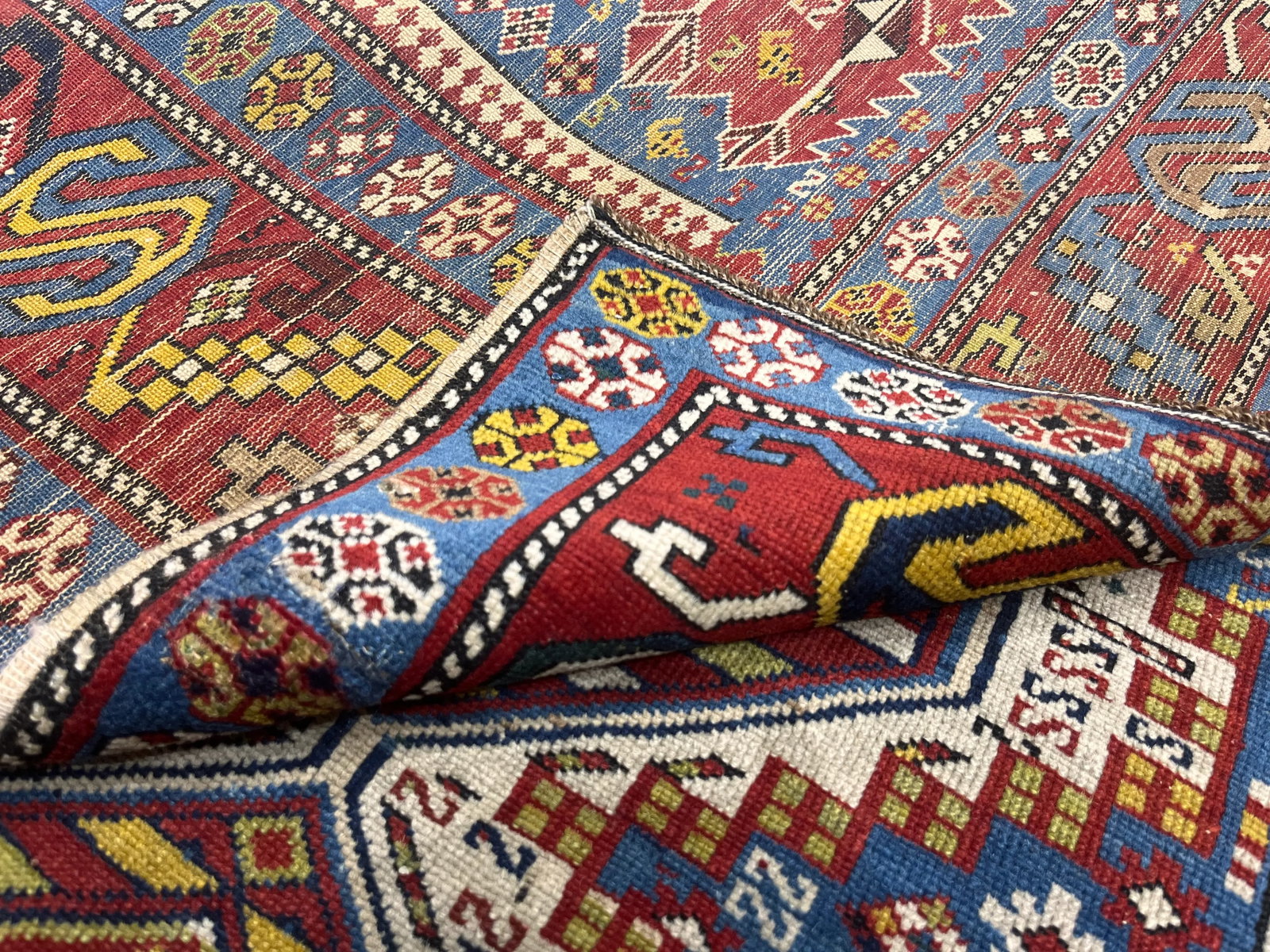 Antique Caucasian Shirvan Rug 3'9" X 8'11" - 9