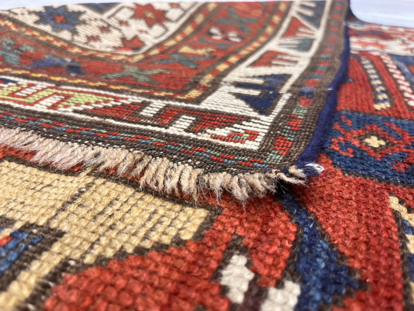 Antique Caucasian Kazak Rug 3'6" X 5'8" - 3