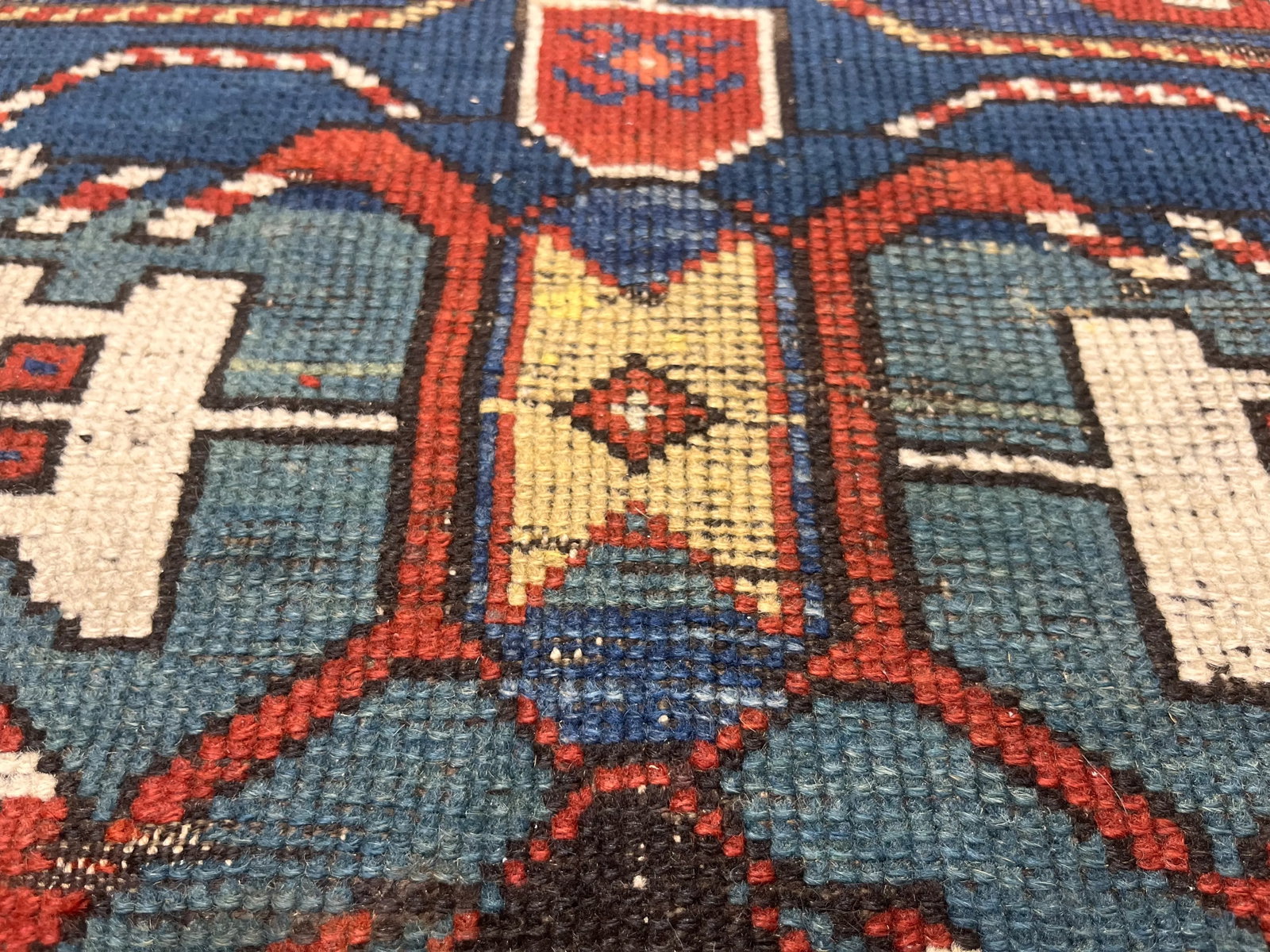 Antique Caucasian Kazak Rug 3'6" X 5'8" - 8