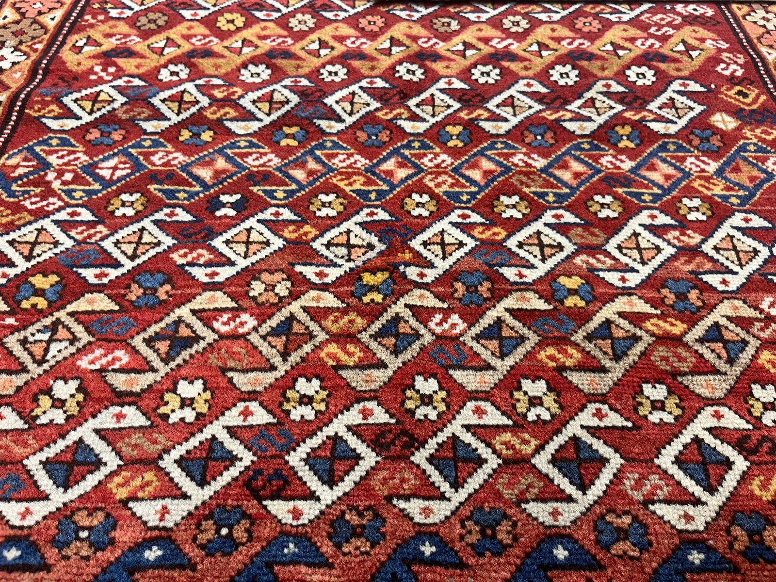 Antique Caucasian Kuba Rug 3'11" X 5'8" - 4