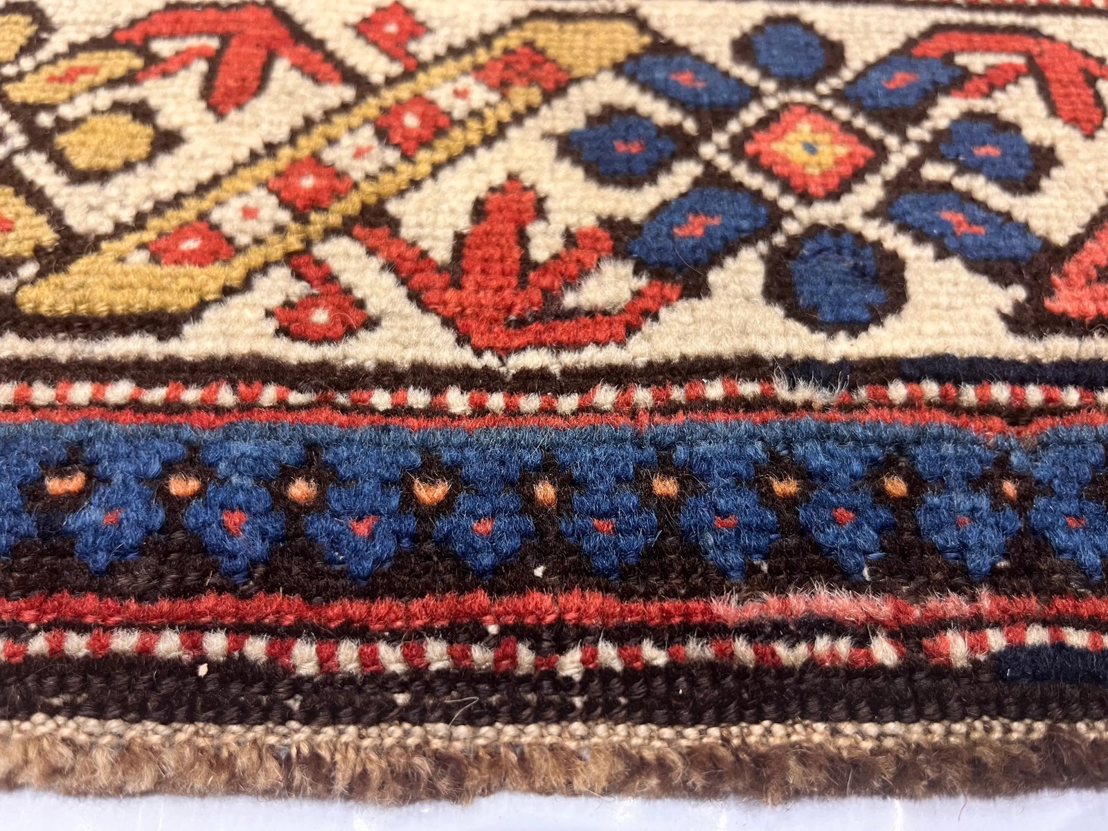 Antique Caucasian Kuba Rug 3'11" X 5'8" - 5