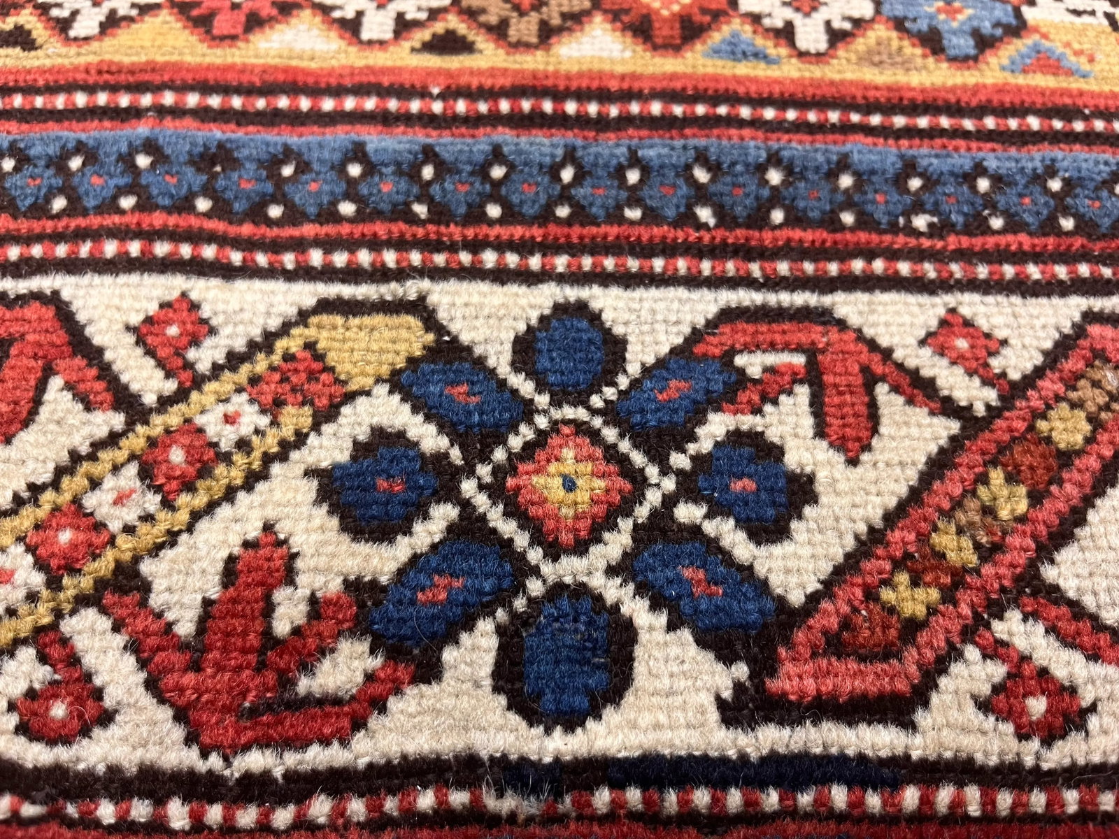 Antique Caucasian Kuba Rug 3'11" X 5'8" - 6